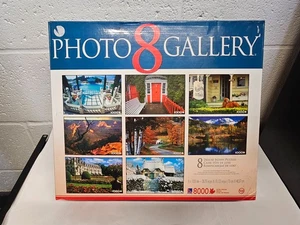 8 x 1000 Teile Fotogalerie Puzzle DAMPFMASCHINE PFERDE GÄRTEN vollständig - Bild 1 von 4