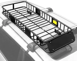 For Ford Rooftop Cross Rack Cargo Carrier Basket Luggage Holder 64" x 22" x 6" - Foto 1 di 14