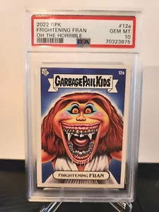 Topps Garbage Pail Kids "Oh the Horrible" Wave 3 FRIGHTENING FRAN #12a 💎 PSA 10 - Picture 1 of 2