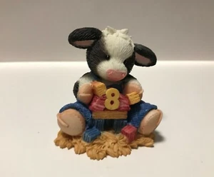 Enesco Mary's Moo Moos Figurine NIB 319236 Building Eight Hoofy Wishes Age 8 - Picture 1 of 4