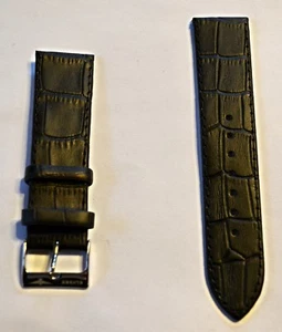 Neu hochwertiges Elysee Uhrenband Uhrenarmband Leder Black 22mm E404 - Picture 1 of 2
