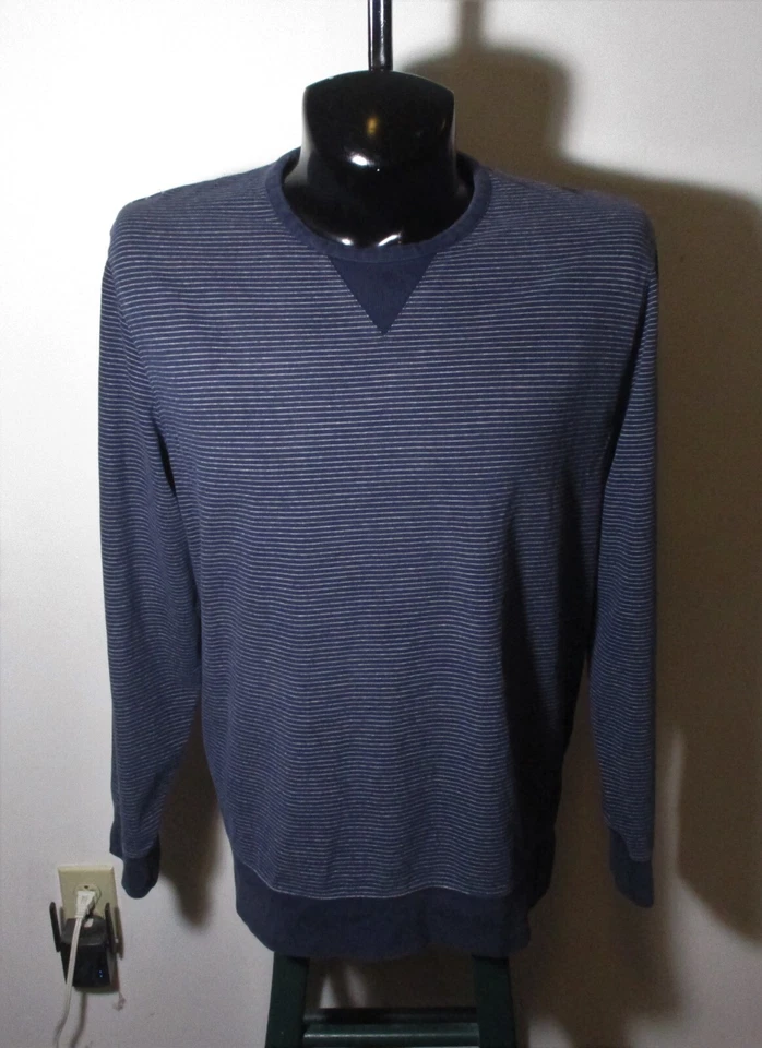 BEN SHERMAN Blue Lightweight Crewneck Sweatshirt Men's Size L - Image 1 of 4