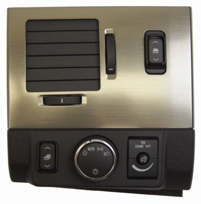 2008-2009 Hummer H2 LH Headlight Switch Bezel W/Vent 25861042 20863703 25957686 - Image 1 of 4