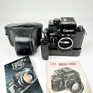 Canon F-1 Camera Early Body Booster T Finder Power Winder F Slow Mirror *AS-IS* - Picture 1 of 11