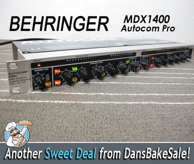 Behringer MDX1400 Autocom Pro Compressor / Limiter with Power Cord - Works! - Image 1 of 4