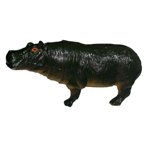 Vtg Plastic Hippopotamus 1998 Toy Major Hard Rubber Safari Jungle Made In China - Picture 1 of 6