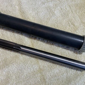 "24 mm x 10 1/2"" OAL X 7/8"" Schaft 10 Flöte HSS gerade Reibe Länge 2 7/8""" - Bild 1 von 4