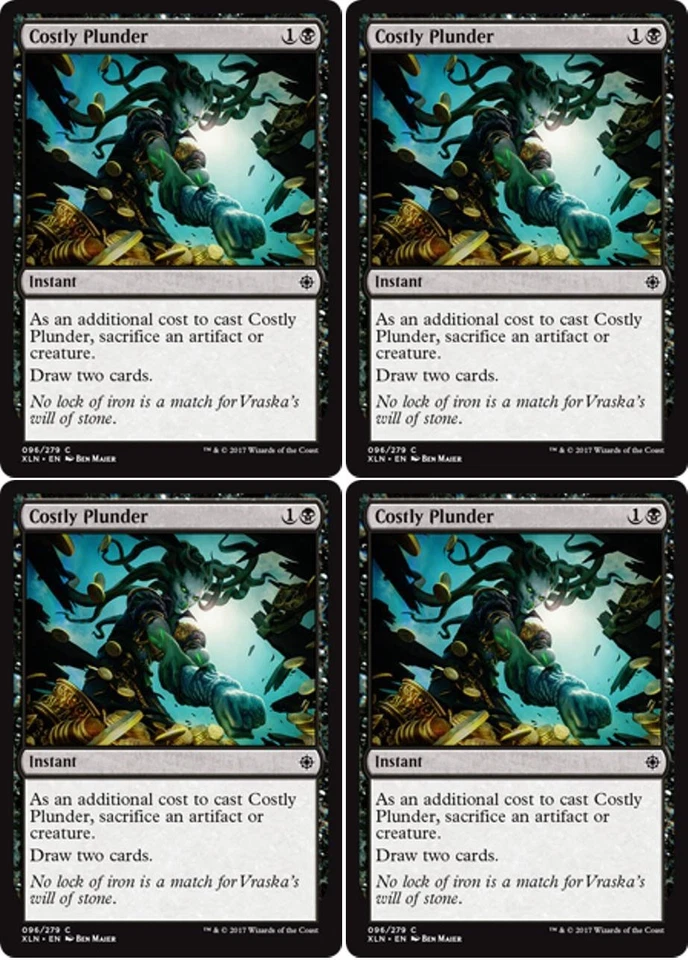 MTG - 4x COSTLY PLUNDER - Ixalan (C) - Image 1 of 1