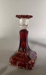 Antique Ruby Flashed Candlesrick, Souv Cedarburg Wis - Picture 1 of 4