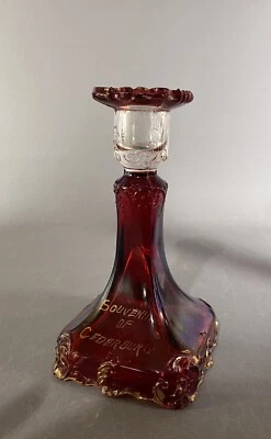 Antique Ruby Flashed Candlesrick, Souv Cedarburg Wis - Image 1 of 4