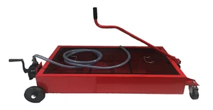LOW PROFILE OIL DRAINER 68 LITRE CAR WORKSHOP TRUCKS WASTE OILS WITH PUMP NEW - Picture 1 of 2