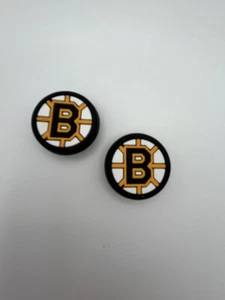 NHL Boston Bruins Hockey Team For Crocs Shoe Charms Jibbitz - 2 Pieces - Picture 1 of 1