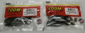 ZOOM Swimmin Super Fluke Jr (10cnt/20ttl) #117-109 SMOKIN SHAD (2 CONFEZIONI) - Foto 1 di 5