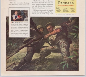 Bajonett brachte ihn aus dem Kampf aber nicht lange Packard Engine Print Ad 1944 - Bild 1 von 6