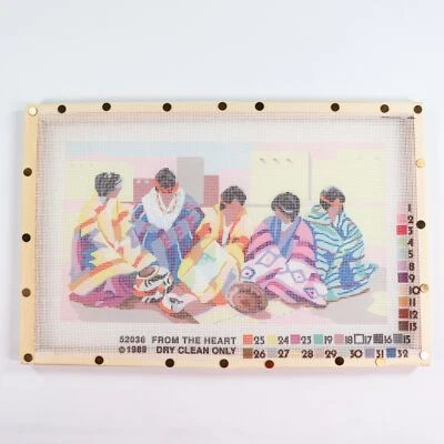Vtg Dimensions From The Heart Pueblo Morning Needlepoint 52036 On Frame No Yarn - Image 1 of 4
