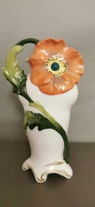 Porzellan Jugendstilvase Thüringen rare beautiful old german porcelain vaso - Bild 1 von 4