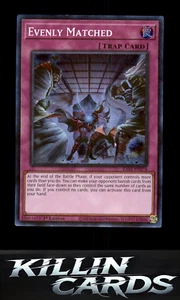Evenly Matched RA01-EN074 Super Rare 25th Anniversary Rarity Collection YuGiOh C - Picture 1 of 2