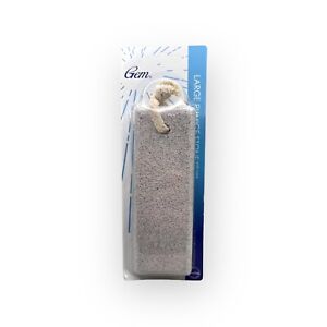 Gem Brand Large Pumice Stone with Rope (Smoothes Rough Skin & Calluses)