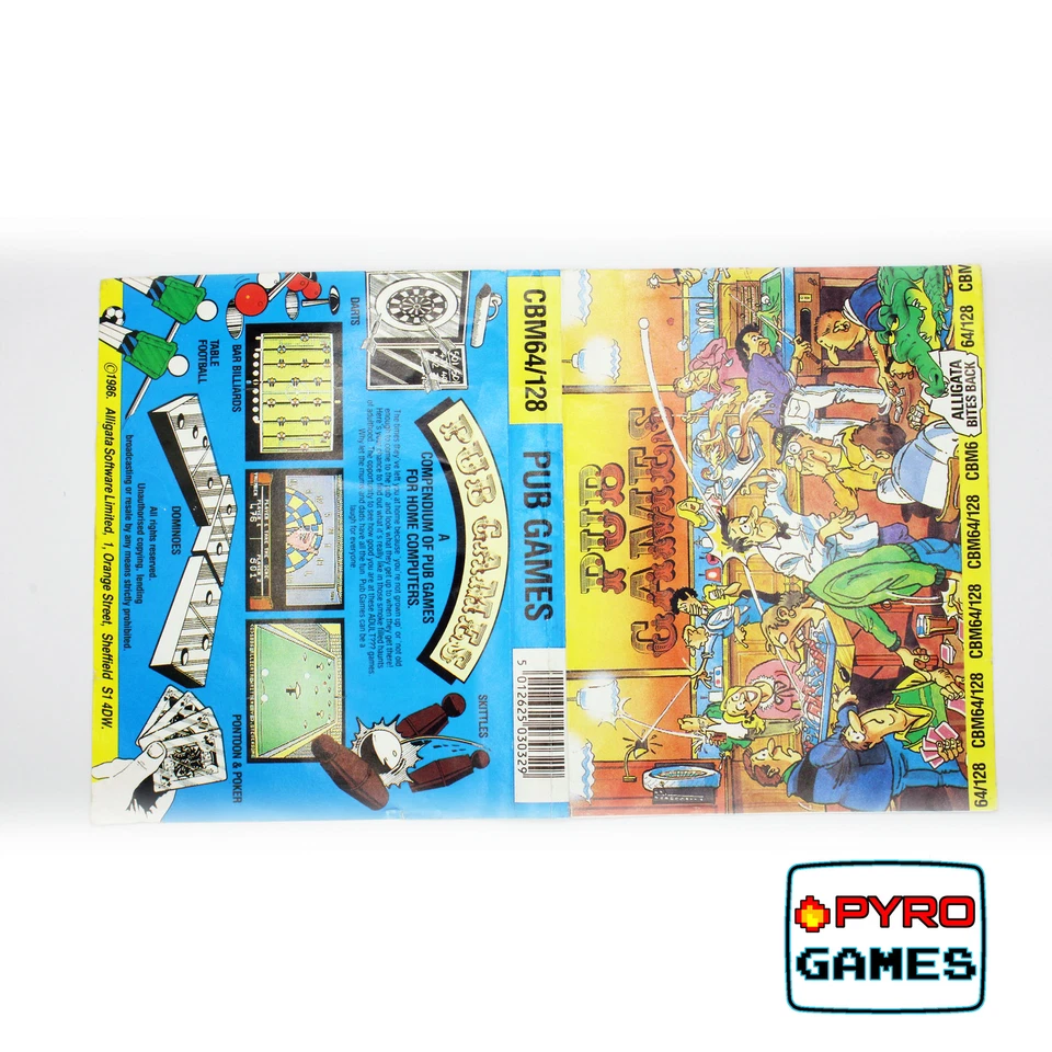Pub Games - Inlay (No Game) - Commodore 64/128 - Image 1 of 1