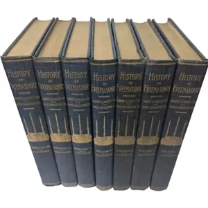 Antique History Of Freemasonry Illustrated Complete 7 Vol. Set 1906 Collectible - Picture 1 of 14