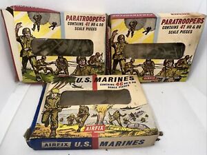 Airfix 72° S23 WW2 US Marines & Paratroopers Figures. 3 Boxes. See Description