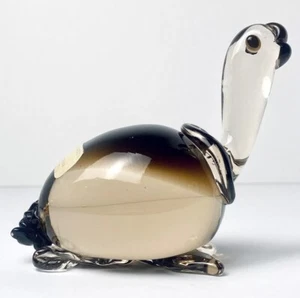 V Nason Murano Art Glass Turtle Figurine Tortoise Animal STICKER LABEL Vintage - Picture 1 of 15