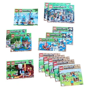 LEGO MINECRAFT LOTTO 16 MANUALI ISTRUZIONI LIBRETTI SOLO 21135 21152 21147 21131 - Foto 1 di 7