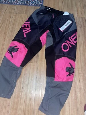 O'Neal Pants Motocross Dirt Bike Moto Racing Women's Size 7/8 Pink Black Element - Изображение 1 из 4