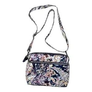 Vera Bradley Tangier Paisley Triple Compartment Crossbody Performance Twill EUC - Picture 1 of 5
