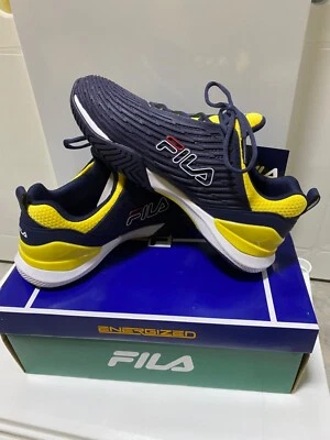 Tenis Fila Speedserve Energized para hombre azul marino/amarillo Foto 1 de 3