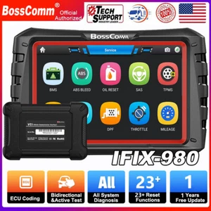 BOSSCOMM IFIX980 Car Bidirectional OBD2 Scanner All System Diagnostic Tool E-CU - Picture 1 of 15