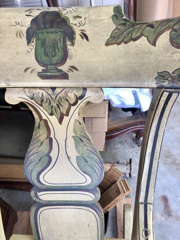 Antique American Federal Period Fancy Painted Rocker 1830-40 AAFA Cover