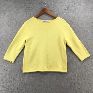 Pendleton Strick-T-Shirt Oberteil Damen Large gelb Baumwolle 3/4-Arm Pullover Freizeit - Bild 1 von 17