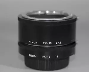 Nikon PK13 + PK12 Macro Lens Extension Tube set for Close Focusing - Nice Mint-! - Picture 1 of 6