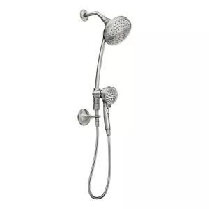 Moen 28586SRN Brushed Nickel Attract Magnetix 6-Spray Dual Shower Heads - Picture 1 of 6