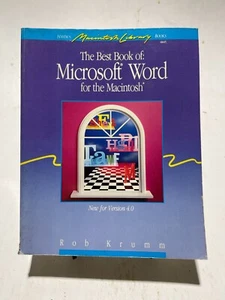 Il miglior libro di Microsoft Word per Macintosh nuovo per versione 4.0 - 1989 - Foto 1 di 2