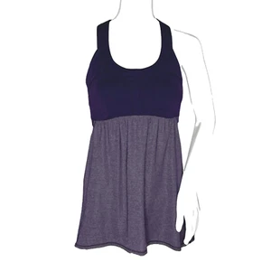 Lululemon Tank Women 8 Heather Purple Deep Zinfandel 2 in Run Tank Gym Running - Picture 1 of 7