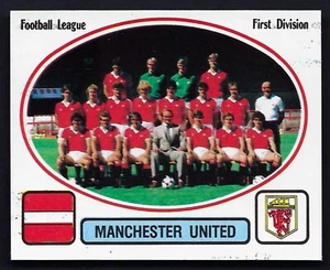 PANINI - FOOTBALL 82 - #160 MANCHESTER UNITED TEAM - Picture 1 of 2