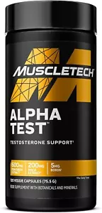 Muscletech Alpha Test- 120 veg. Kapseln (36,95 EUR/100 g) - Picture 1 of 2
