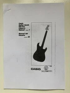 Copia manual de guitarra sintetizado Casio PG-310 en A4 - Imagen 1 de 6