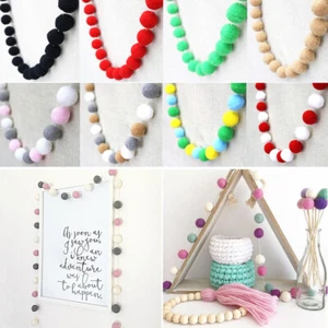 30 pezzi/set palline feltro lana artigianato casa asilo ghirlanda stringa festa pom pom decorazione - Foto 1 di 26