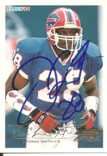 Thomas Smith Buffalo Bills/ North Carolina Personally Autographed Card
