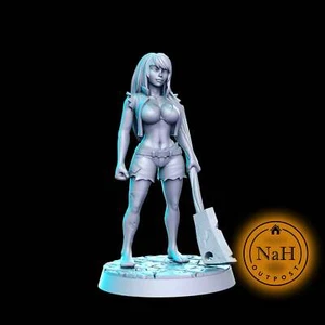 Janice | Miniatura Mujer Zombie Survivor para Juegos de Mesa como D&D y War Ga - Imagen 1 de 3