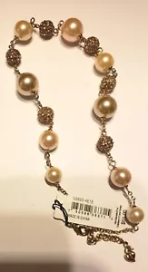 Carolee Pearl & Fireball Illusion Necklace -429 Reg. $65 - Picture 1 of 3