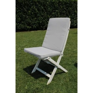 Cuscino sedia da giardino in grigio, sfoderabile,schienale 70x45 seduta 45x45 - Foto 1 di 5