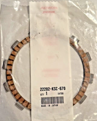 Nuevo OEM 2004-2017 HONDA CRF250R CRF250X DISCO B, CL FRICCIÓN 22202-KSC-670 Foto 1 de 4