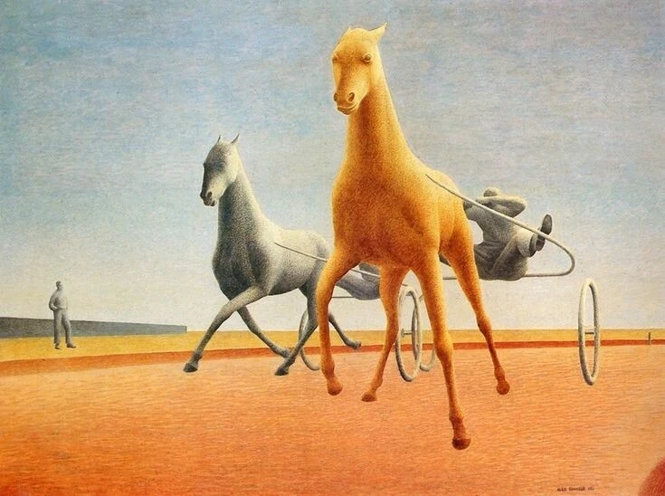 Two Pacer : Alex Colville : Archival Quality Art Print - Image 1 of 1