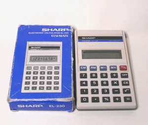 Sharp Electronic Calculator EL-230 In Original Box - Untested - Picture 1 of 12