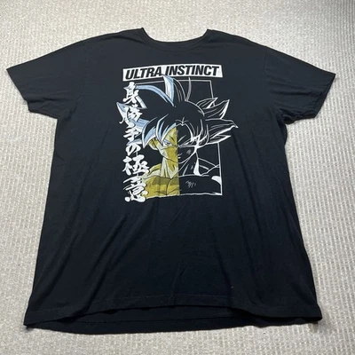 Camiseta negra para hombre Dragon Ball Z Goku Super Saiyan Ultra Instinct talla XXL Foto 1 de 4