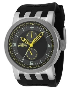 Invicta DNA Compass GMT 12/24 Grau/Schwarz Multifunktionszifferblatt Herrenuhr - Picture 1 of 4
